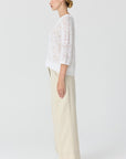 Rosin Pointelle Tee White