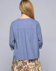 Gertie Cord Top Blue