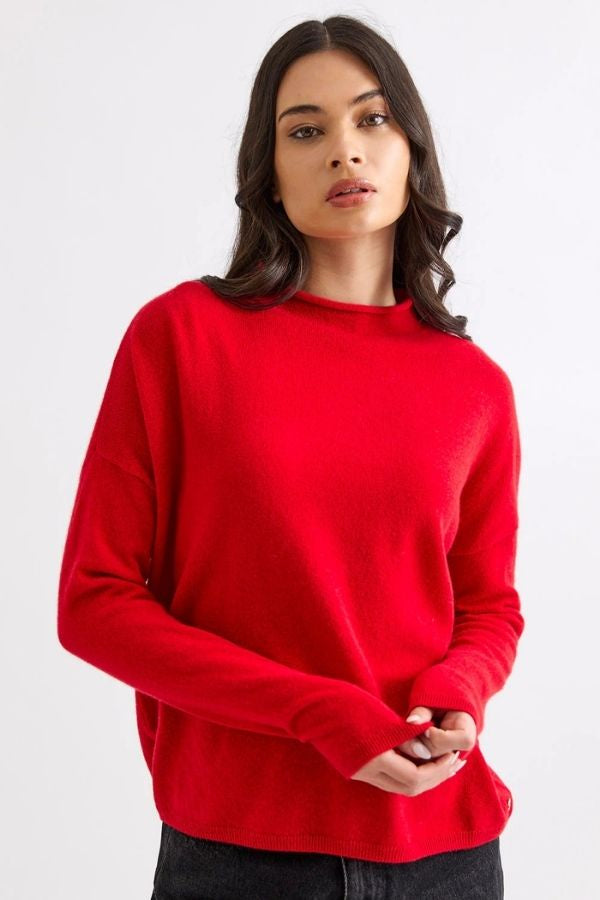 Sloan Mockneck Poppy