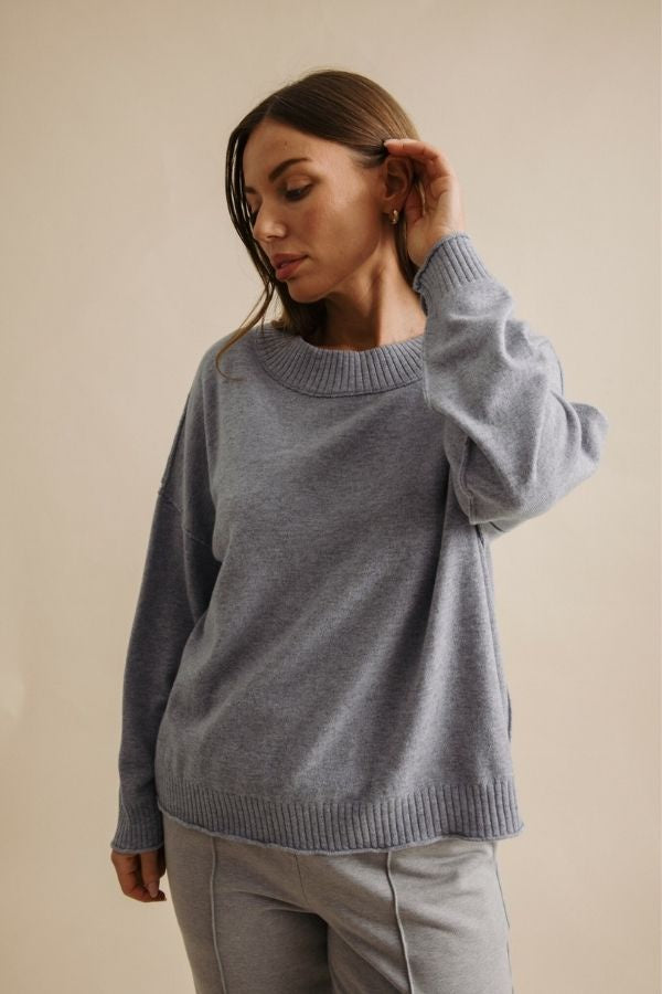 Elevate Crew Pullover Ocean