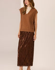 Loren Cable Vest Toffee