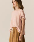 Zone Cap Tee Blush