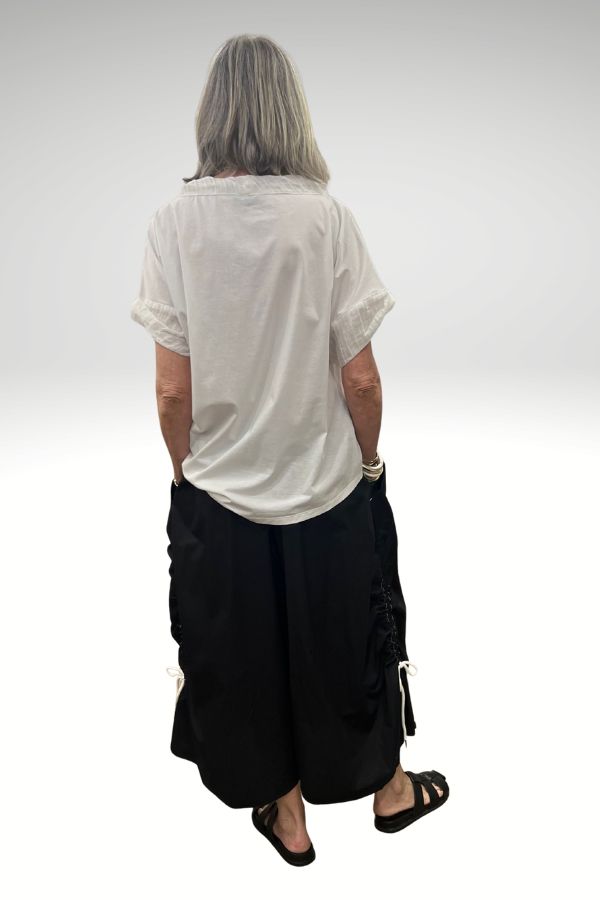 Diagonal Hem Tee White