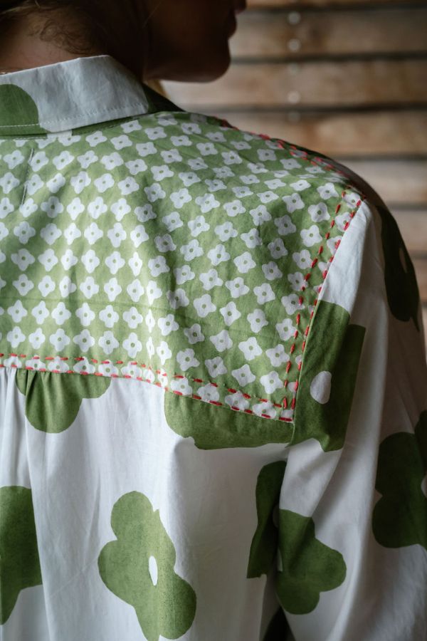 Poppy Flower Shirtdress Sweet Pea