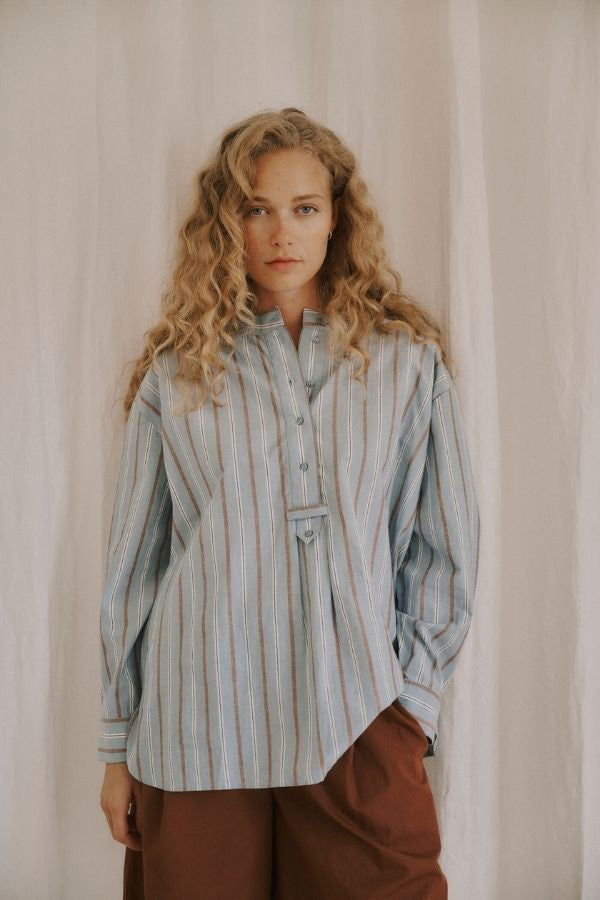 Ella OS Placket Blouse