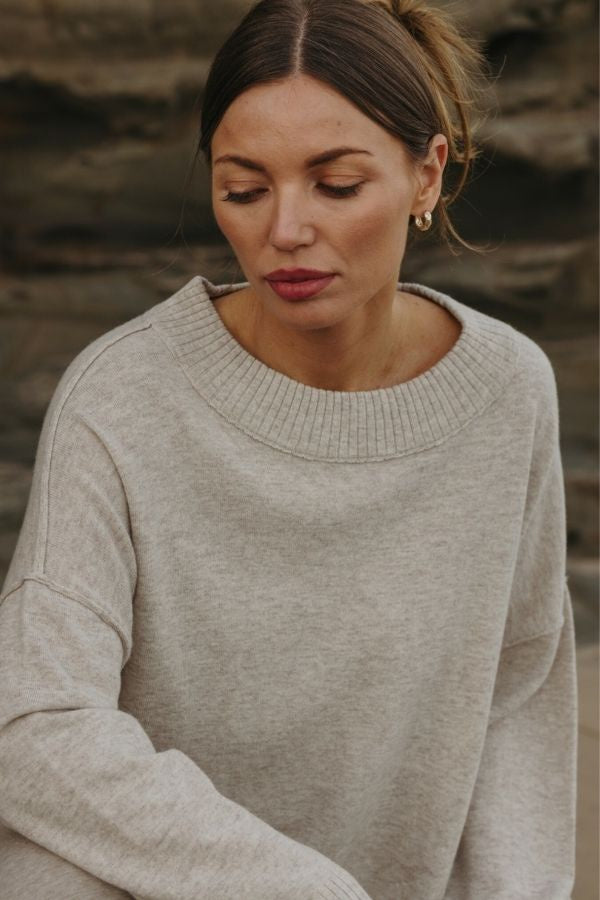 Elevate Crew Pullover Buckwheat