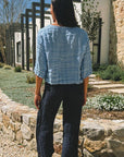 Box Top w Sleeve Sky Blue