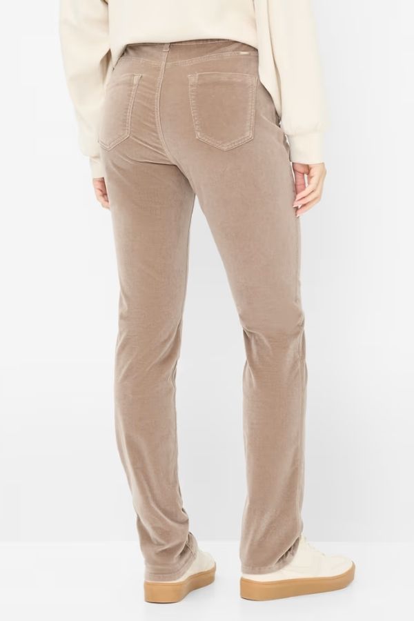 Brax Mary Velvet Pant Walnut