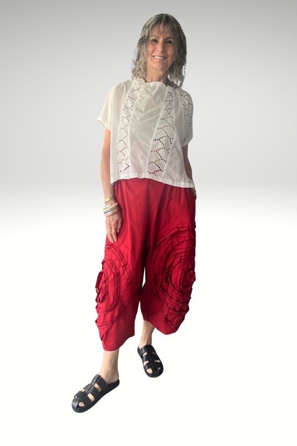 Circles Pant Red