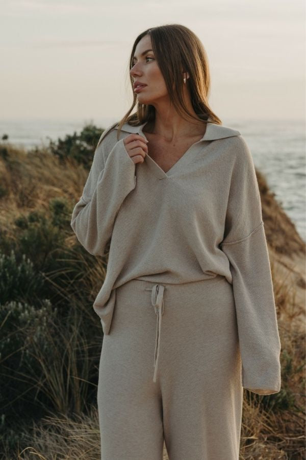 Winter Retreat Collar Pullover