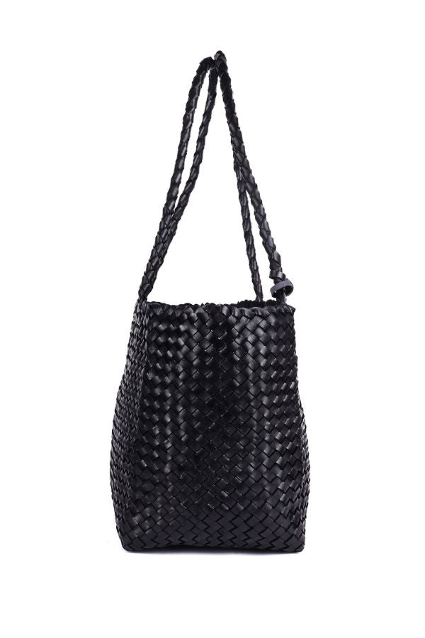 Verona Woven Shopper Black