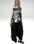Tie Gather Pant Black