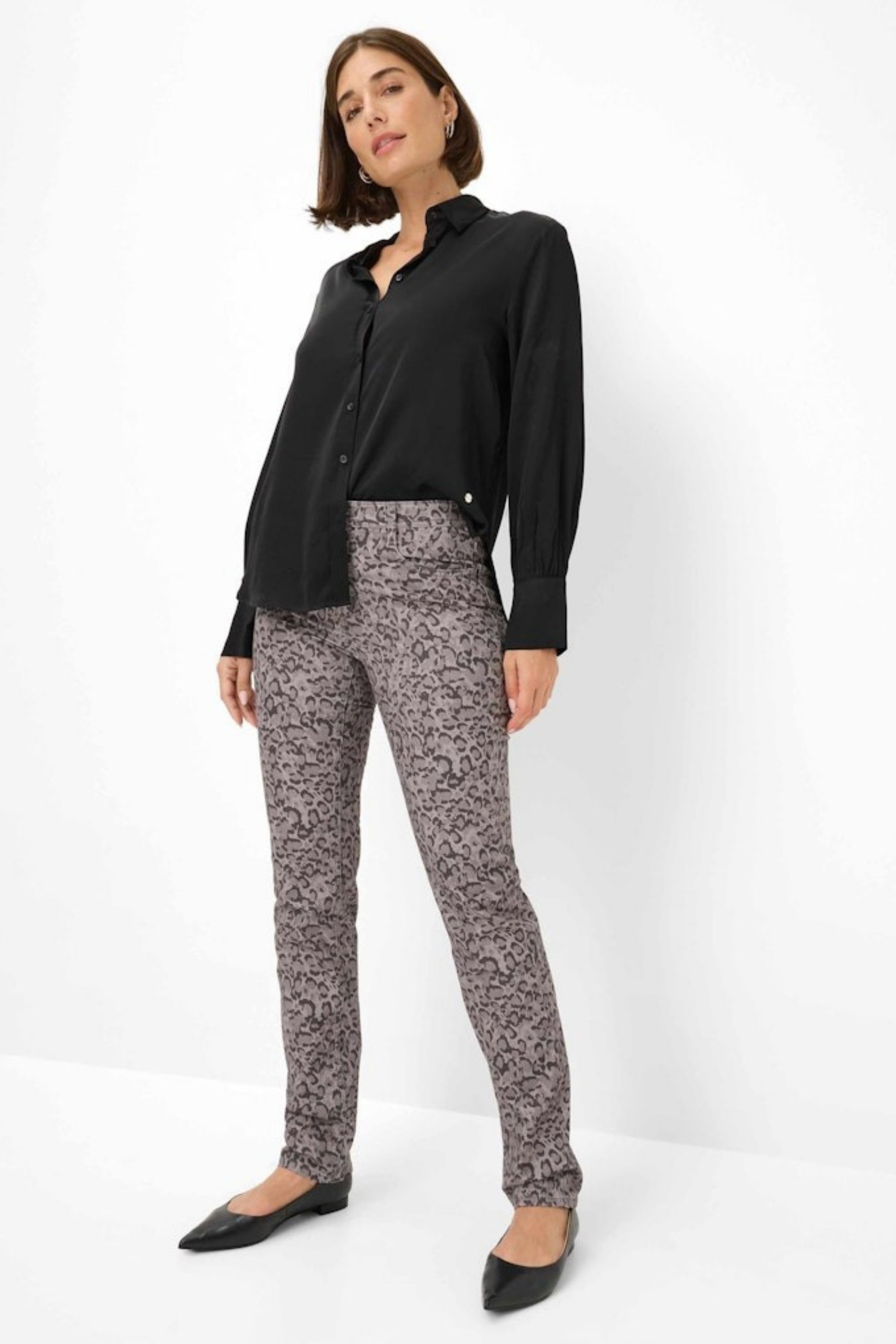 Brax Mary Pant Leo Print