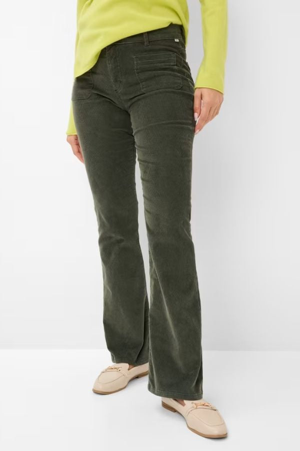 Brax Shakira Cord Slim Bootleg Jean