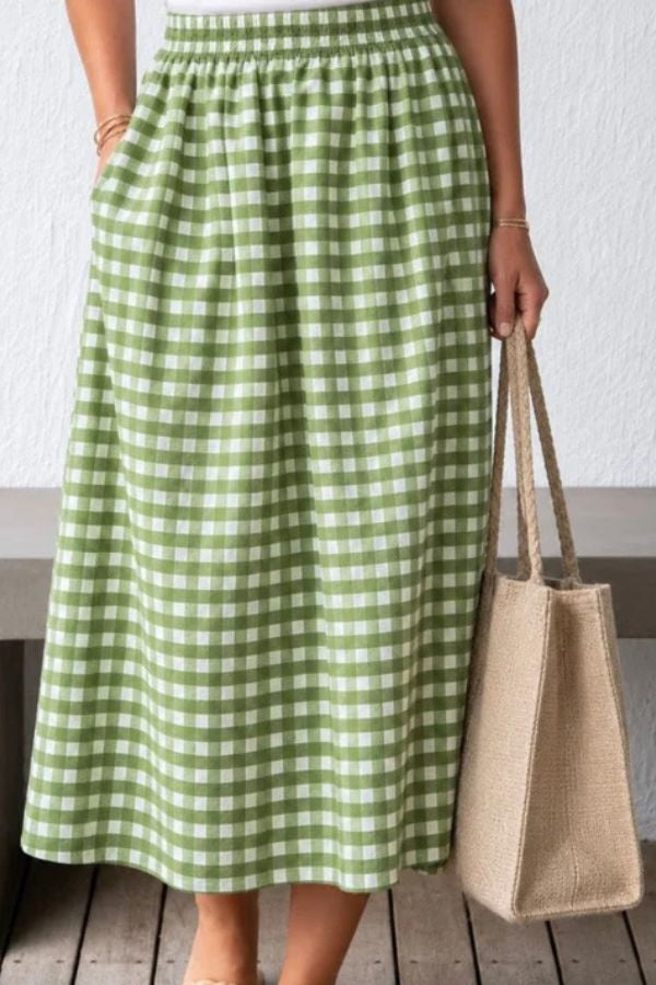 Harry Check Skirt Sweet Pea