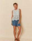Broderie S/L Top