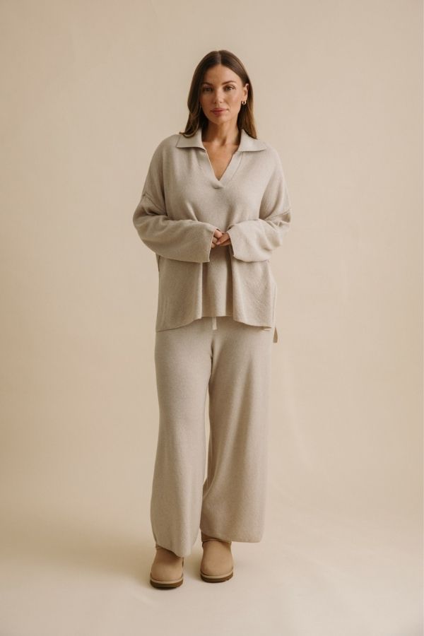 Winter Retreat Collar Pullover