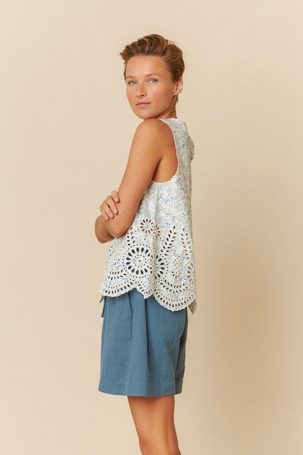Broderie S/L Top