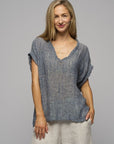 Imogen Top Blue Marle