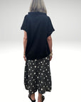 Diagonal Hem Tee Black