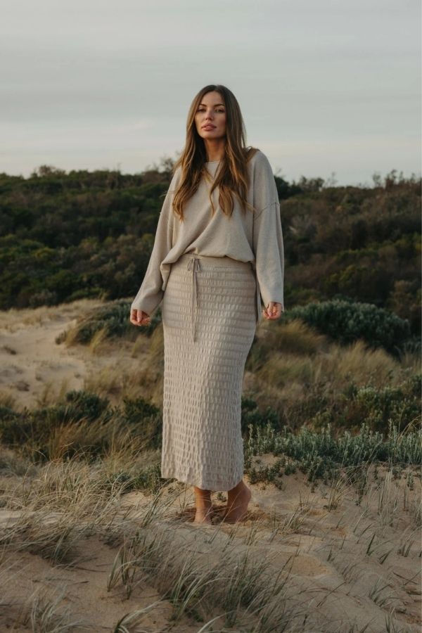 Waves Pleat Skirt
