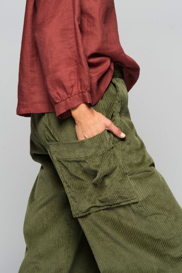 Alira Cord Pant Moss