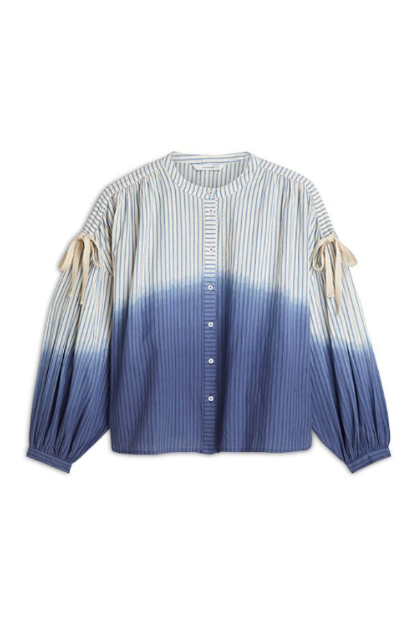 Stripe Dip Dye Blouse