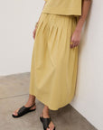 Poplin Skirt Yellow