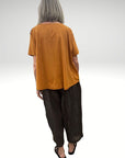Textured Stripe Pant Brown