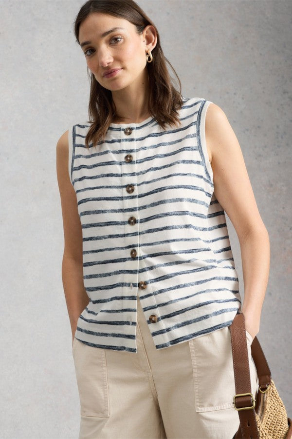 Simone Button Tank