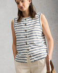 Simone Button Tank