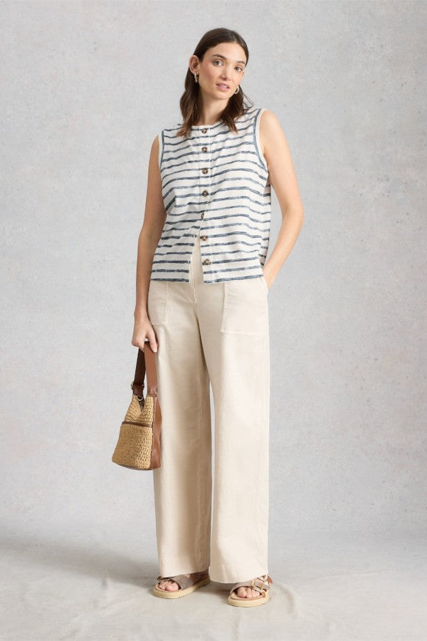 Simone Button Tank