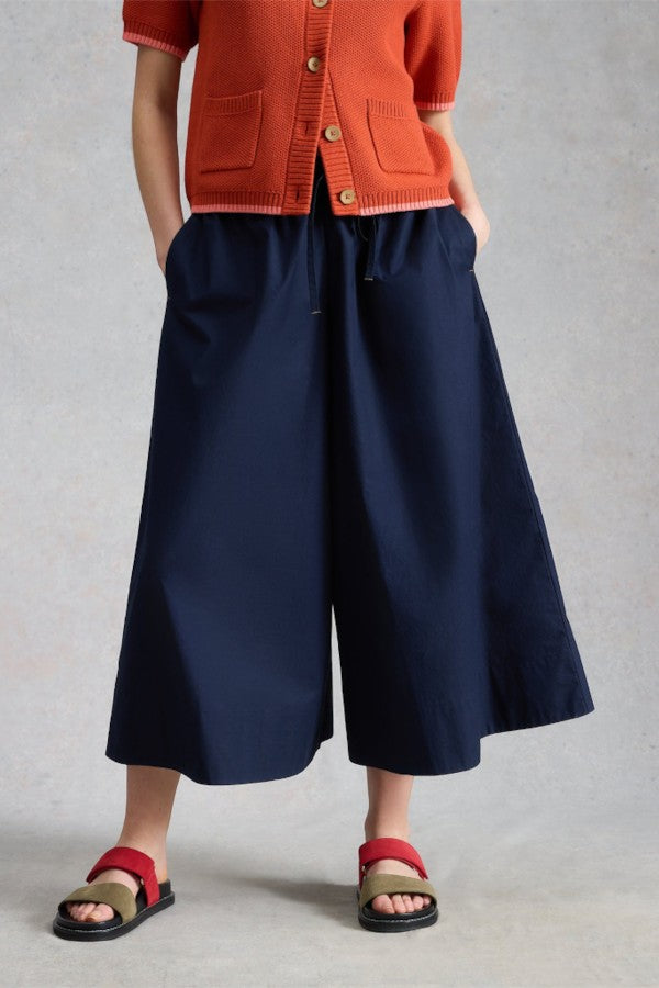 Lauryn Poplin Wide Leg Crop Pant