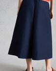 Lauryn Poplin Wide Leg Crop Pant