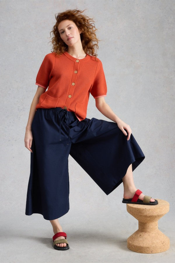 Lauryn Poplin Wide Leg Crop Pant