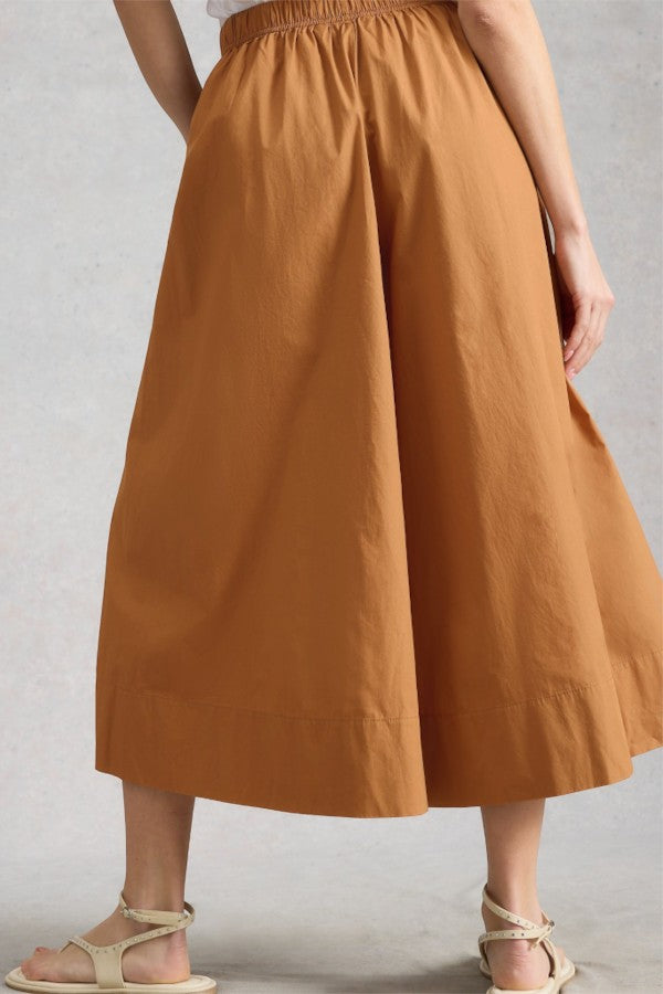 Lauryn Poplin Wide Leg Crop Pant