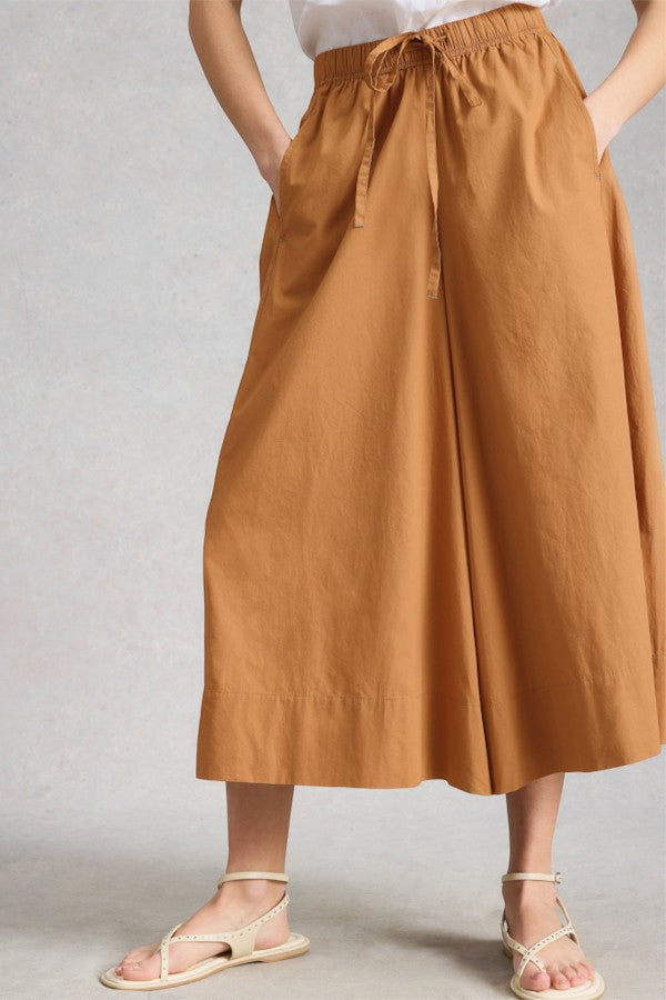 Lauryn Poplin Wide Leg Crop Pant