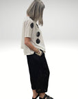 Textured Stripe Pant Black