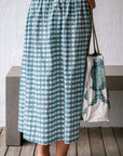 Harry Check Skirt Chambray