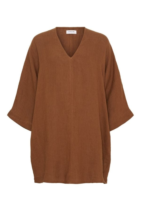 Venzia Short Dress Cambridge Brown