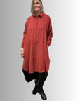 Cotton Coat Dress Orange