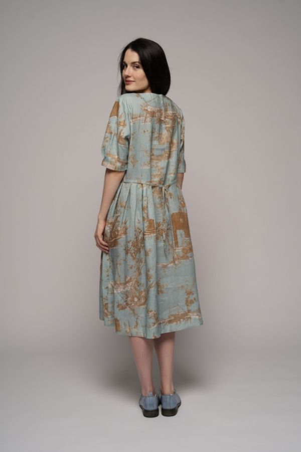 Toile Linen Dress