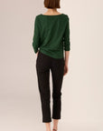 Silas Boat Neck Tee Green