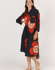 Poppy Shirt Dress Red