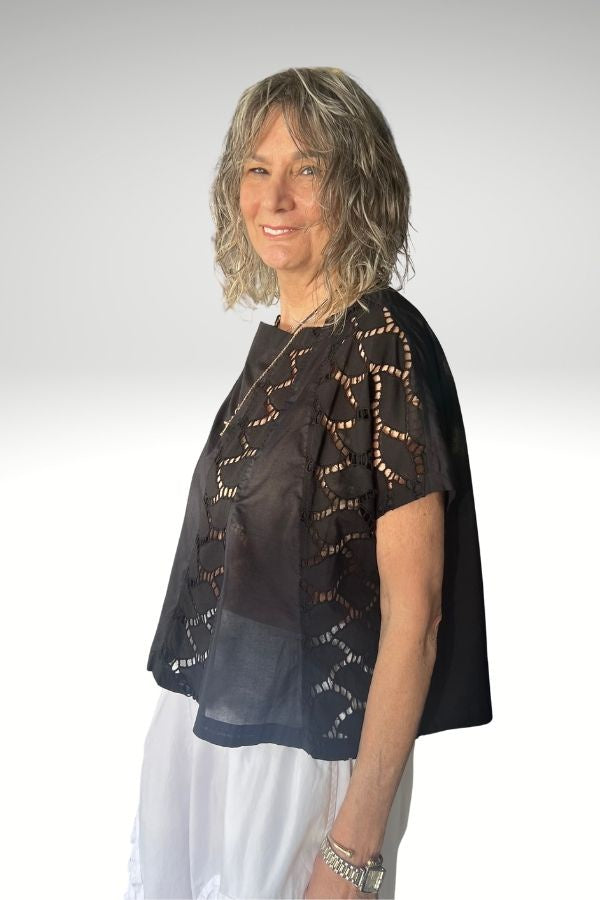 Trellis Top Black