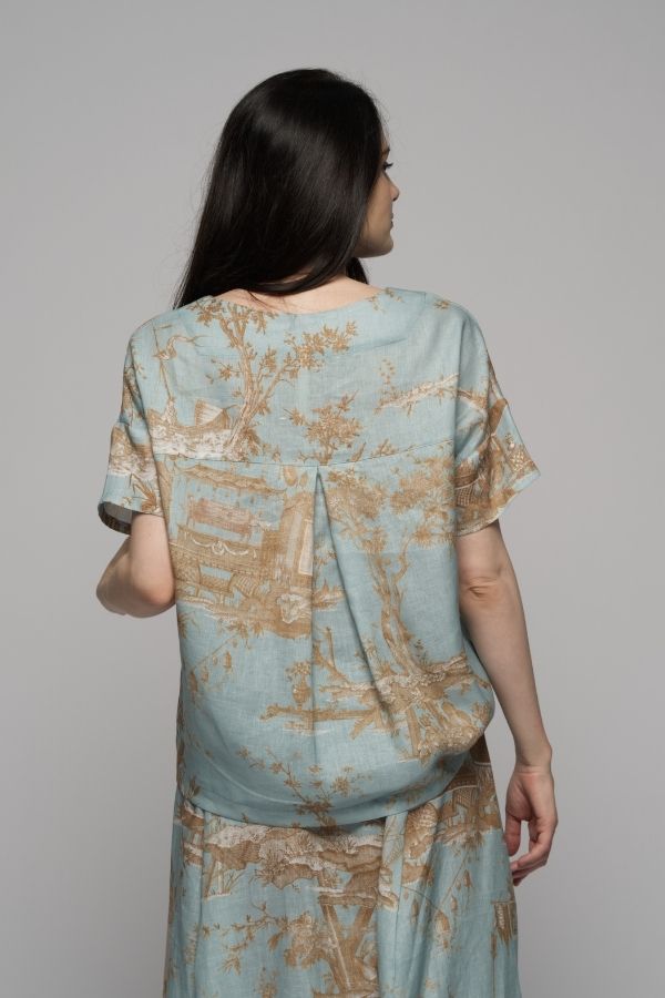 Toile Linen Top