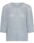 Rosin Pointelle Tee Blue