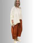 Barrel Leg Pant Terracotta