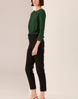 Silas Boat Neck Tee Green