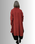 Cotton Coat Dress Orange